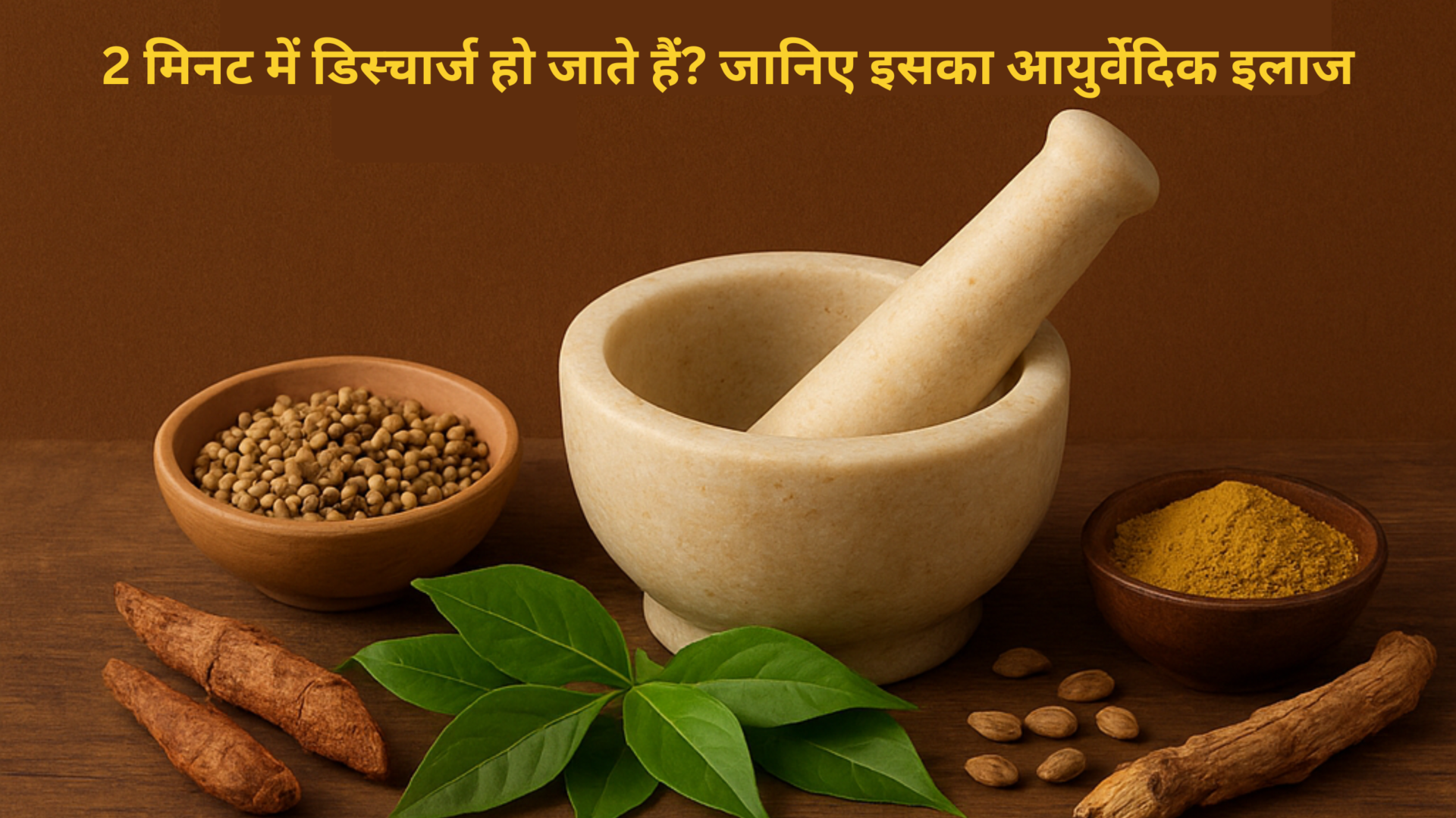 2 मिनट में डिस्चार्ज हो जाते हैं? जानिए इसका आयुर्वेदिक इलाज