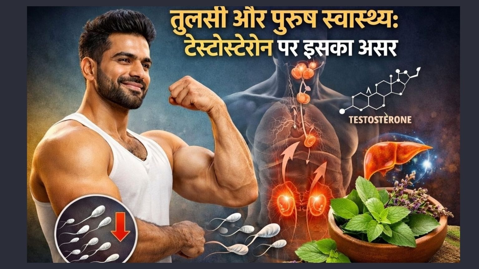 Read more about the article तुलसी और पुरुष स्वास्थ्य: टेस्टोस्टेरोन पर इसका असर