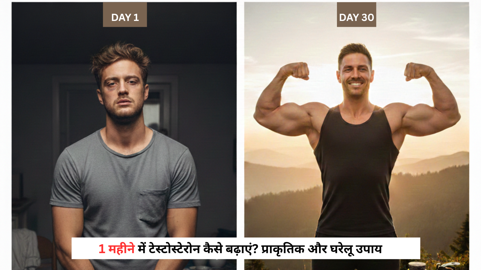 1 महीने में टेस्टोस्टेरोन कैसे बढ़ाएं? प्राकृतिक और घरेलू उपाय