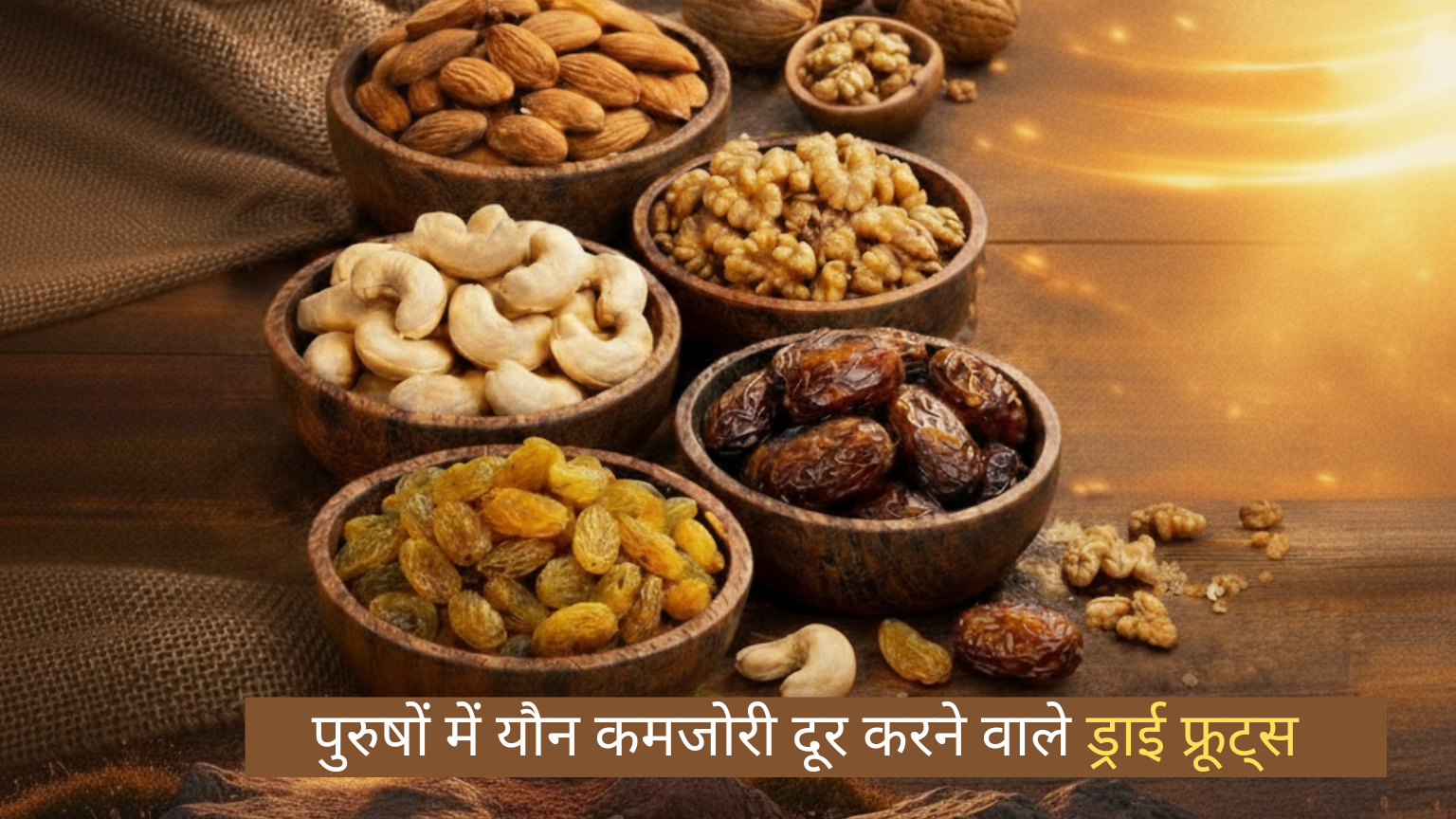 यौन कमजोरी दूर करने वाले ड्राई फ्रूट्स